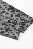 Gray Classic Leopard Print Active Leggings