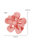 Light Pink Sweet Hollowed Flower Shape Claw Clip