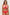 Fiery Red 3pcs Printed Crossed Top and A-line Skirt Bikini Set