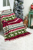 Christmas Elk Print Reversible Sherpa Fleece Blanket 130*150cm