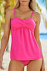 Rose 2pcs Swing Tankini Swimsuit