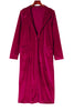 Retro Velvet Long Sleeve Pocket Coat