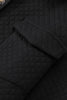 Black Retro Quilted Flap Pocket Button Shacket